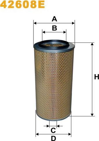 Pemebla WIX42608E - Повітряний фільтр autocars.com.ua