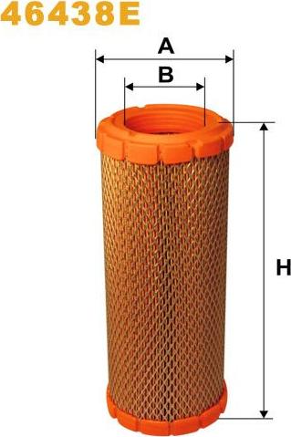 Pemebla WIX46438E - Повітряний фільтр autocars.com.ua