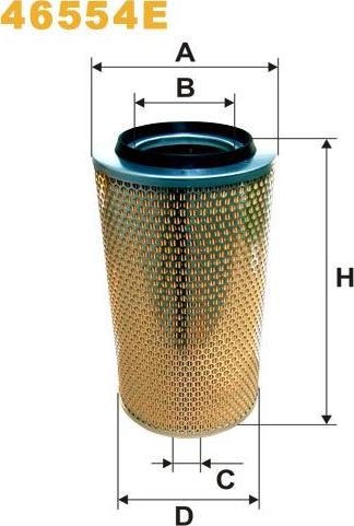 Pemebla WIX46554E - Повітряний фільтр autocars.com.ua