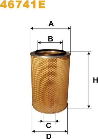 Pemebla WIX46741E - Повітряний фільтр autocars.com.ua