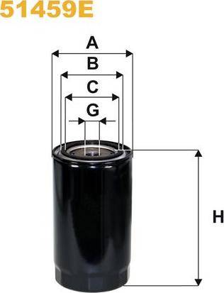 Pemebla WIX51459E - Масляний фільтр autocars.com.ua