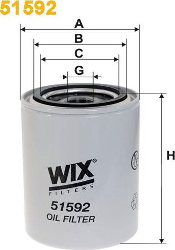 Pemebla WIX51592 - Масляний фільтр autocars.com.ua