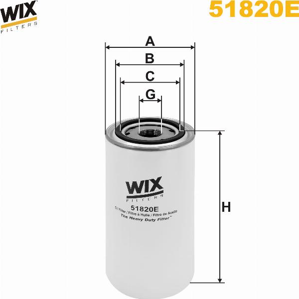 Pemebla WIX51820E - Масляний фільтр autocars.com.ua