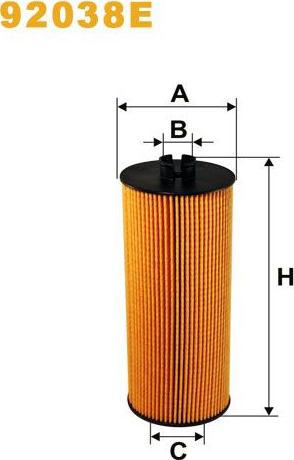 Pemebla WIX92038E - Масляний фільтр autocars.com.ua