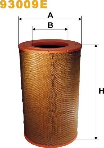 Pemebla WIX93009E - Повітряний фільтр autocars.com.ua