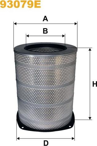 Pemebla WIX93079E - Повітряний фільтр autocars.com.ua