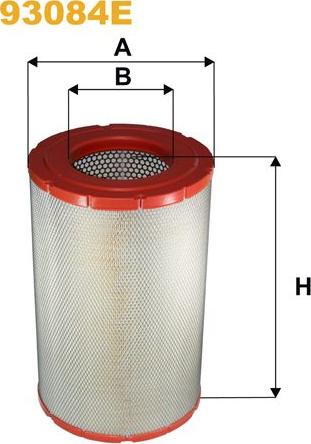 Pemebla WIX93084E - Повітряний фільтр autocars.com.ua