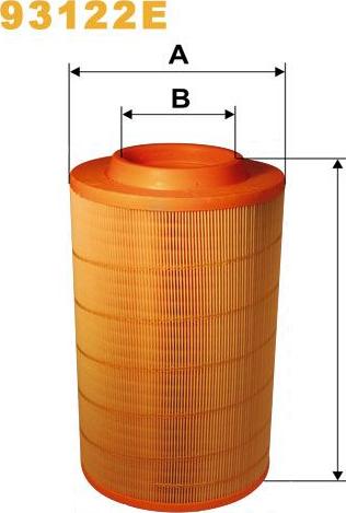 Pemebla WIX93122E - Повітряний фільтр autocars.com.ua