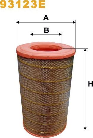 Pemebla WIX93123E - Повітряний фільтр autocars.com.ua