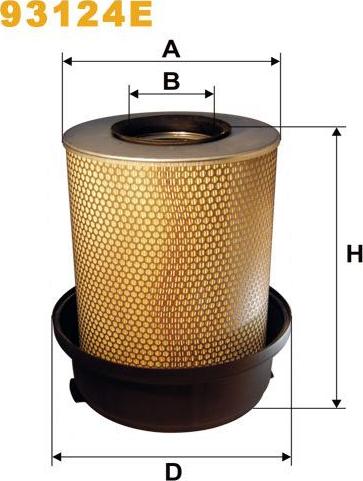 Pemebla WIX93124E - Повітряний фільтр autocars.com.ua