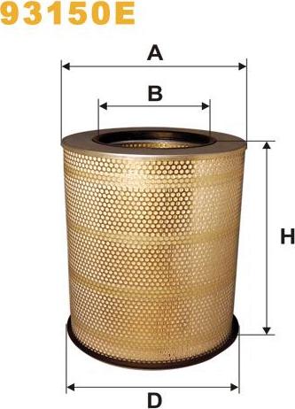 Pemebla WIX93150E - Повітряний фільтр autocars.com.ua