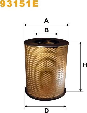 Pemebla WIX93151E - Повітряний фільтр autocars.com.ua