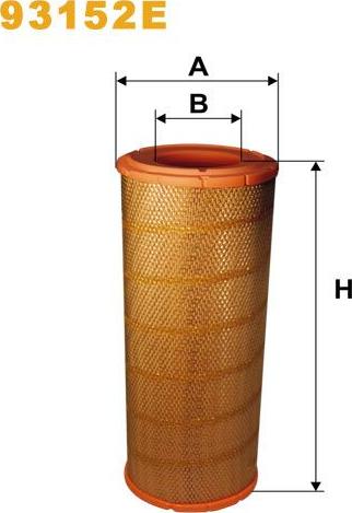 Pemebla WIX93152E - Повітряний фільтр autocars.com.ua