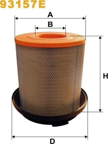 Pemebla WIX93157E - Повітряний фільтр autocars.com.ua