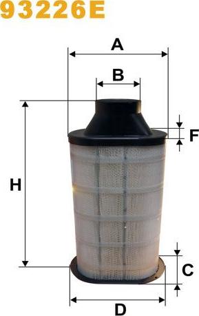 Pemebla WIX93226E - Повітряний фільтр autocars.com.ua