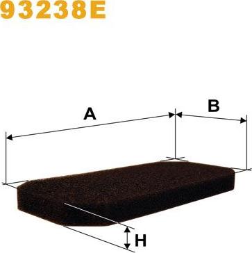 Pemebla WIX93238E - Фільтр, повітря у внутрішній простір autocars.com.ua