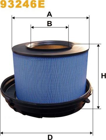 Pemebla WIX93246E - Повітряний фільтр autocars.com.ua