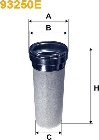 Pemebla WIX93250E - Повітряний фільтр autocars.com.ua