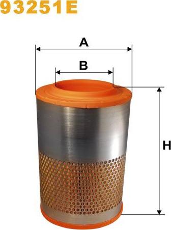 Pemebla WIX93251E - Повітряний фільтр autocars.com.ua