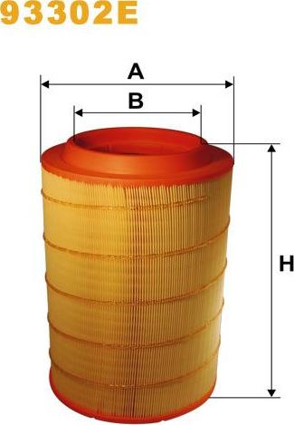 Pemebla WIX93302E - Повітряний фільтр autocars.com.ua