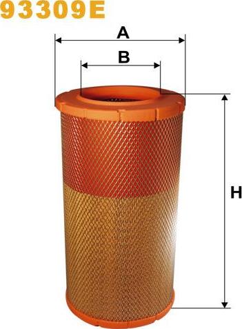 Pemebla WIX93309E - Повітряний фільтр autocars.com.ua