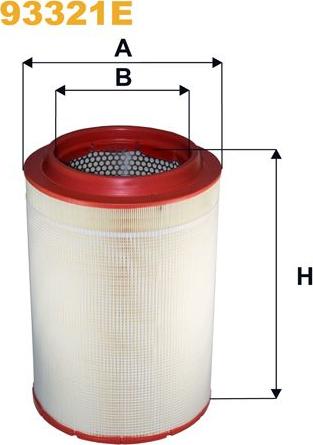 Pemebla WIX93321E - Повітряний фільтр autocars.com.ua