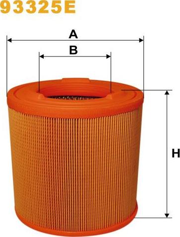 Pemebla WIX93325E - Повітряний фільтр autocars.com.ua