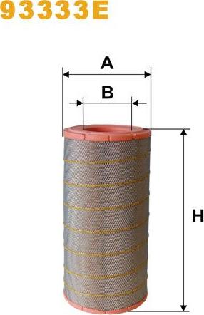 Pemebla WIX93333E - Повітряний фільтр autocars.com.ua