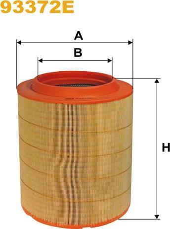 Pemebla WIX93372E - Повітряний фільтр autocars.com.ua