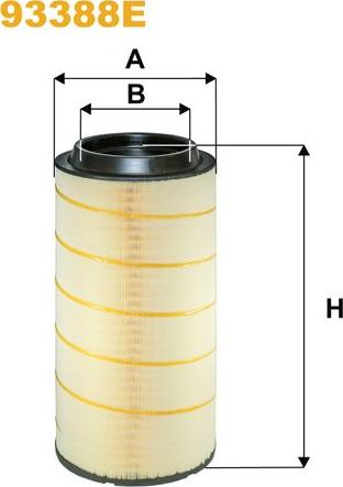 Pemebla WIX93388E - Повітряний фільтр autocars.com.ua