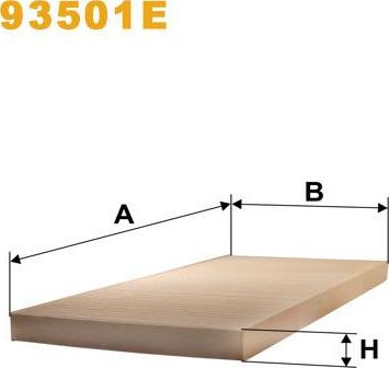 Pemebla WIX93501E - Фільтр, повітря у внутрішній простір autocars.com.ua