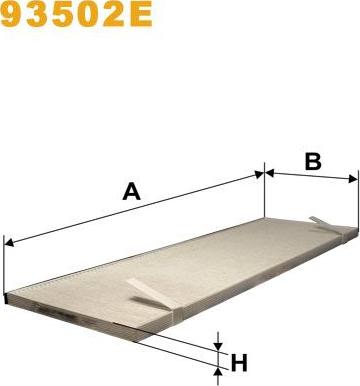 Pemebla WIX93502E - Фільтр, повітря у внутрішній простір autocars.com.ua
