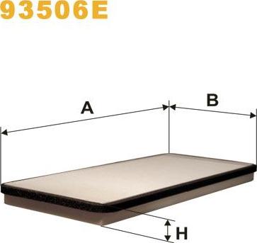 Pemebla WIX93506E - Фільтр, повітря у внутрішній простір autocars.com.ua