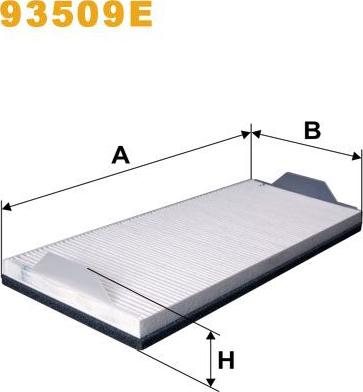 Pemebla WIX93509E - Фільтр, повітря у внутрішній простір autocars.com.ua