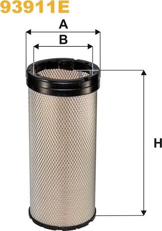 Pemebla WIX93911E - Повітряний фільтр autocars.com.ua