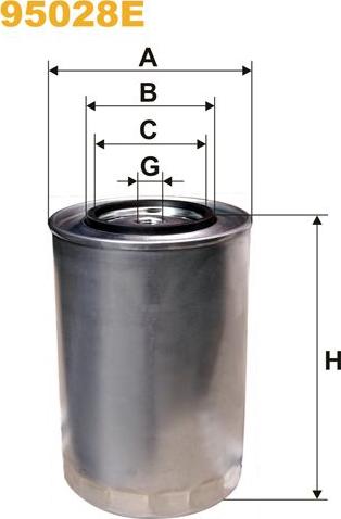 Pemebla WIX95028E - Паливний фільтр autocars.com.ua