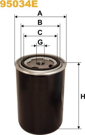 Pemebla WIX95034E - Паливний фільтр autocars.com.ua