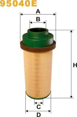 Pemebla WIX95040E - Паливний фільтр autocars.com.ua