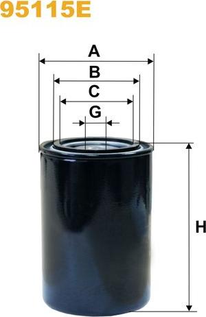 Pemebla WIX95115E - Паливний фільтр autocars.com.ua