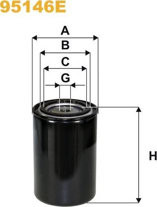Pemebla WIX95146E - Паливний фільтр autocars.com.ua