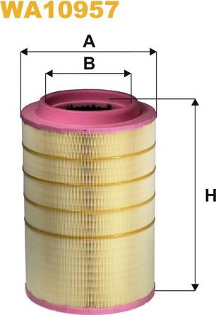 Pemebla WIXWA10957 - Повітряний фільтр autocars.com.ua