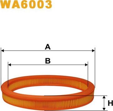 Pemebla WIXWA6003 - Повітряний фільтр autocars.com.ua