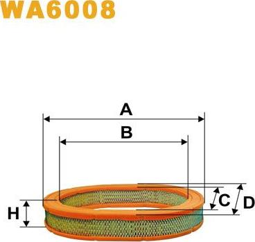 Pemebla WIXWA6008 - Повітряний фільтр autocars.com.ua