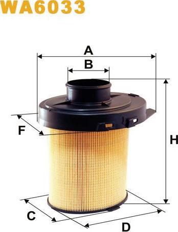 Pemebla WIXWA6033 - Повітряний фільтр autocars.com.ua