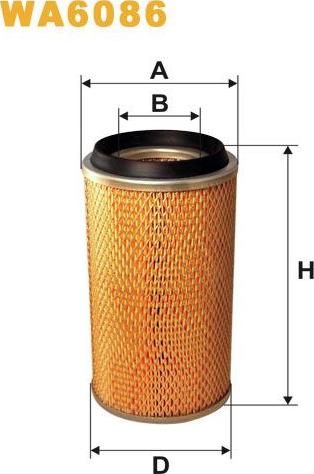 Pemebla WIXWA6086 - Повітряний фільтр autocars.com.ua