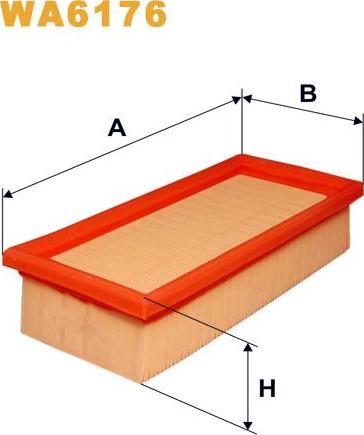 Pemebla WIXWA6176 - Повітряний фільтр autocars.com.ua