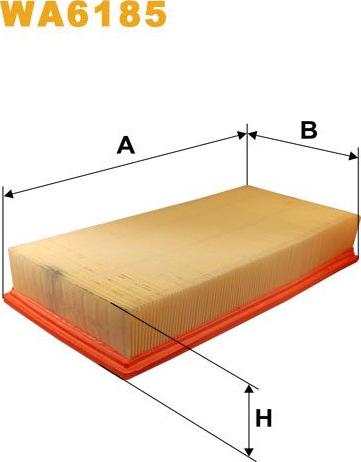 Pemebla WIXWA6185 - Повітряний фільтр autocars.com.ua