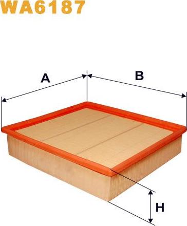 Pemebla WIXWA6187 - Повітряний фільтр autocars.com.ua