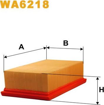 Pemebla WIXWA6218 - Повітряний фільтр autocars.com.ua