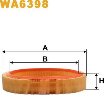 Pemebla WIXWA6398 - Повітряний фільтр autocars.com.ua